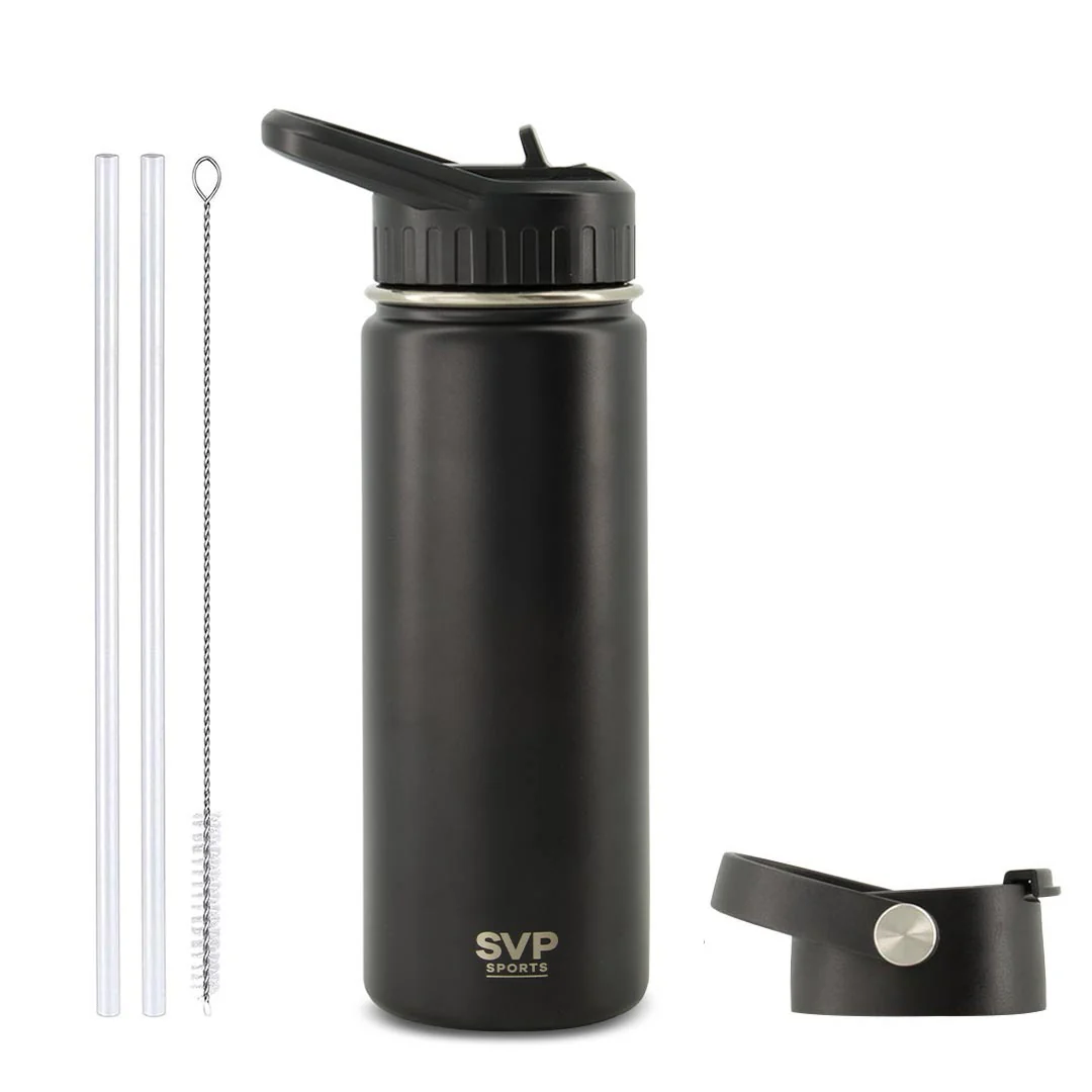 SVP Sports - 18oz Insulated Thermal Bottle - Hot & Cold (18OZ-SVP-BLK) - Image 5