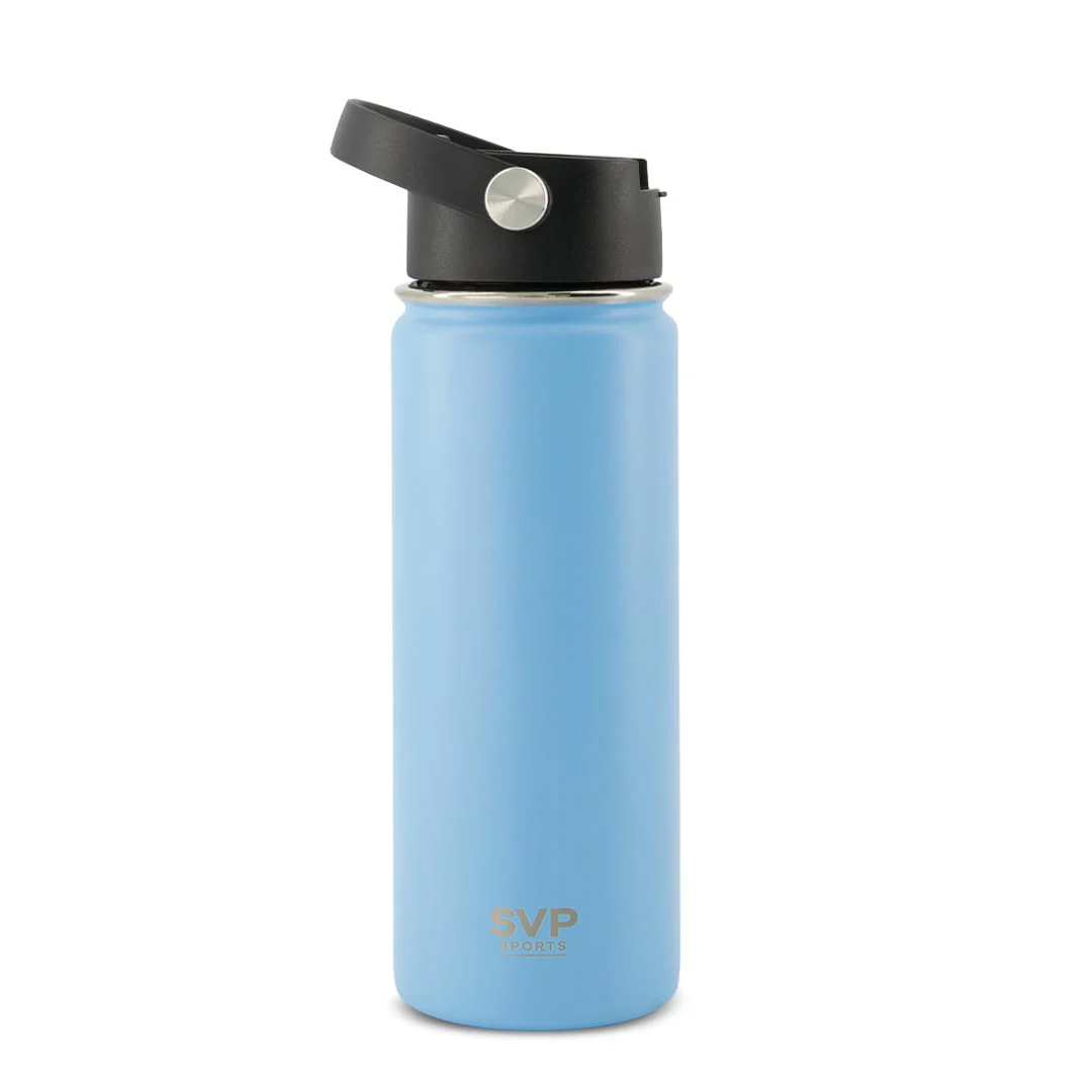 SVP Sports - 18oz Insulated Thermal Bottle - Hot & Cold (18OZ-SVP-CAROLINABLU) - Image 2
