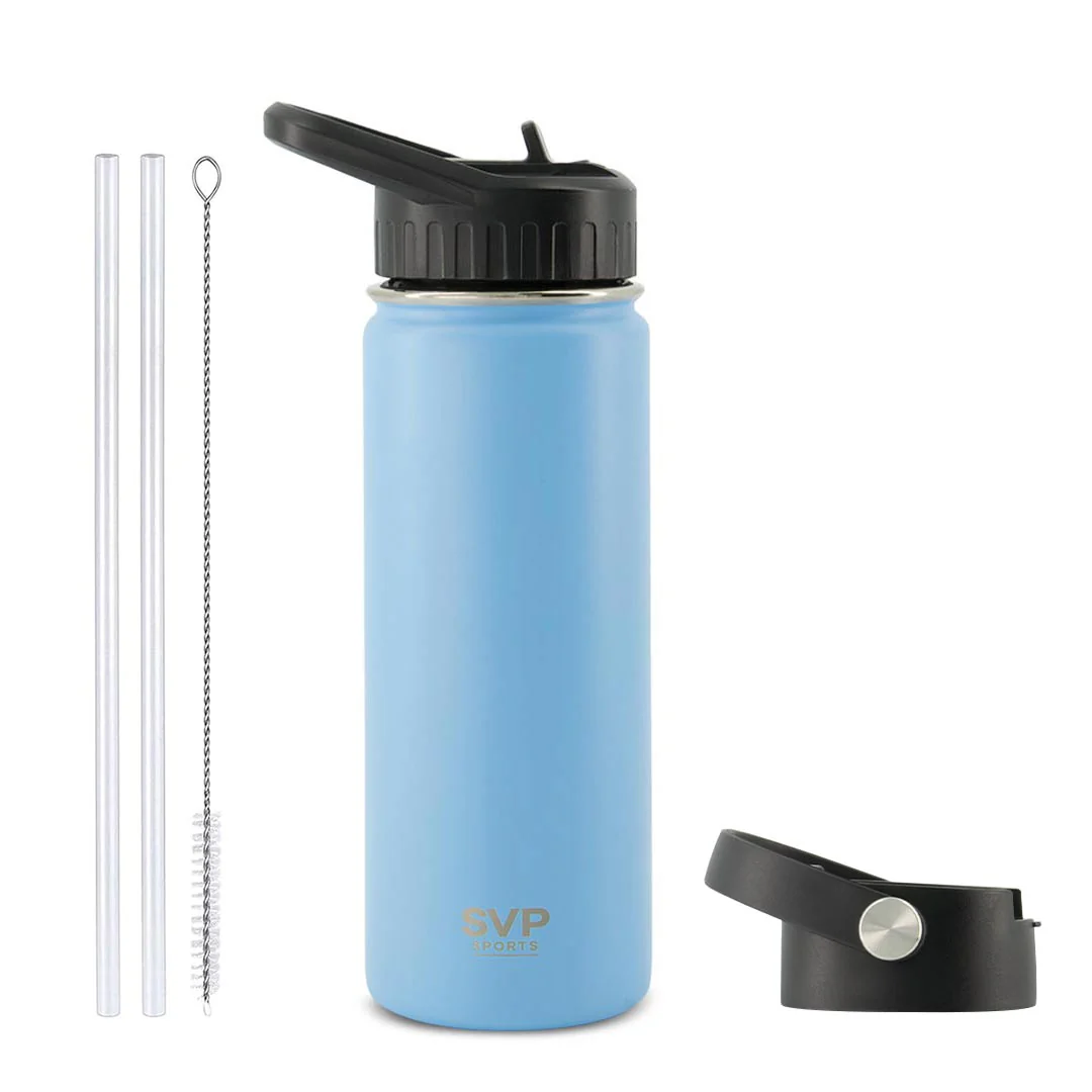 SVP Sports - 18oz Insulated Thermal Bottle - Hot & Cold (18OZ-SVP-CAROLINABLU) - Image 5