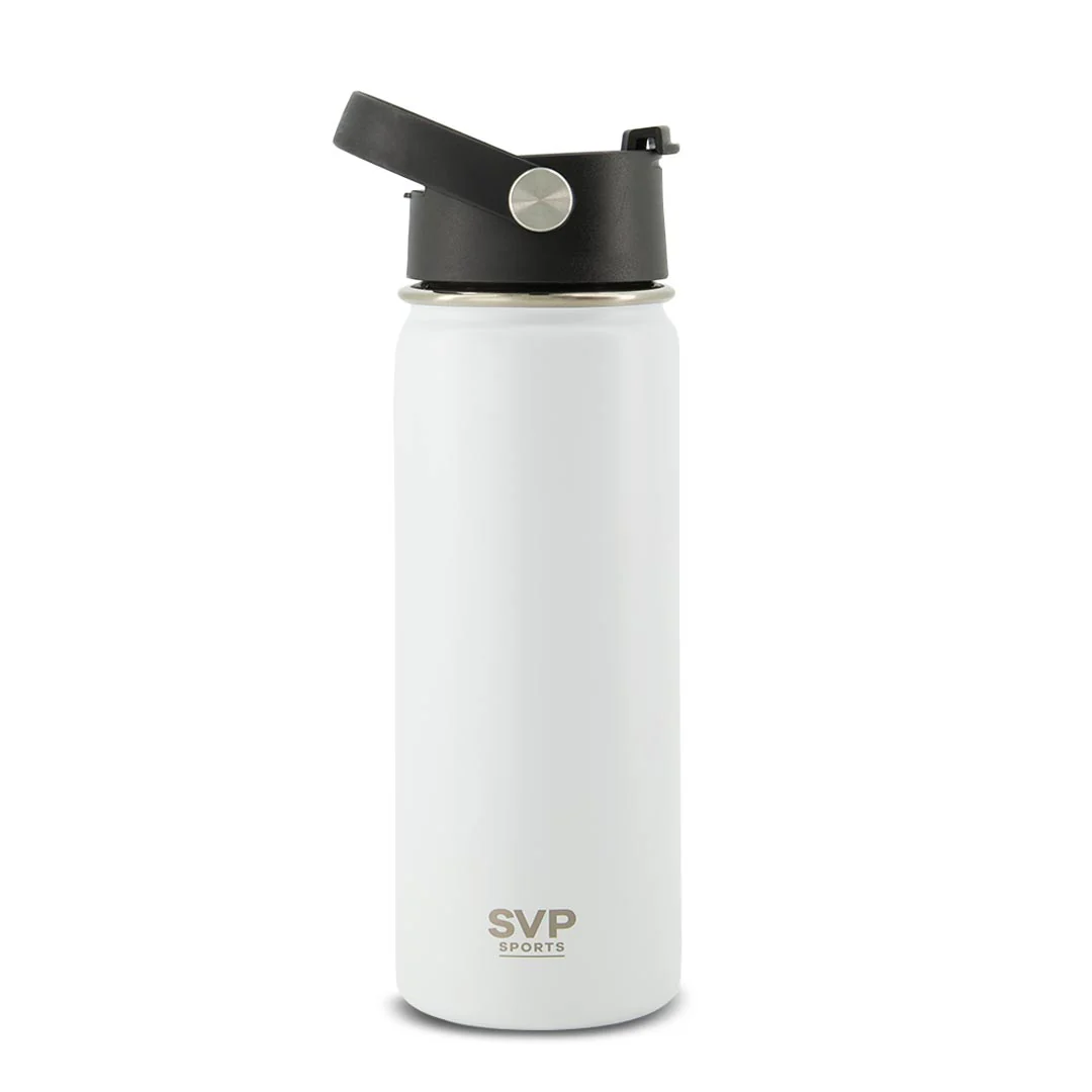 SVP Sports - 18oz Insulated Thermal Bottle - Hot & Cold (18OZ-SVP-WHT) - Image 2