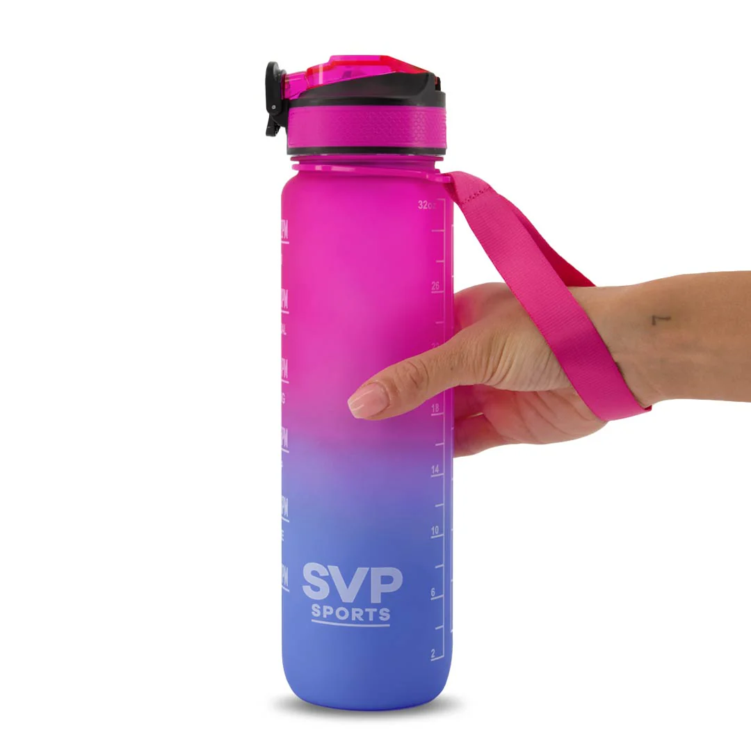 SVP Sports - 32oz Hydration Water Bottle (32OZ-PNKBLU) - Image 3