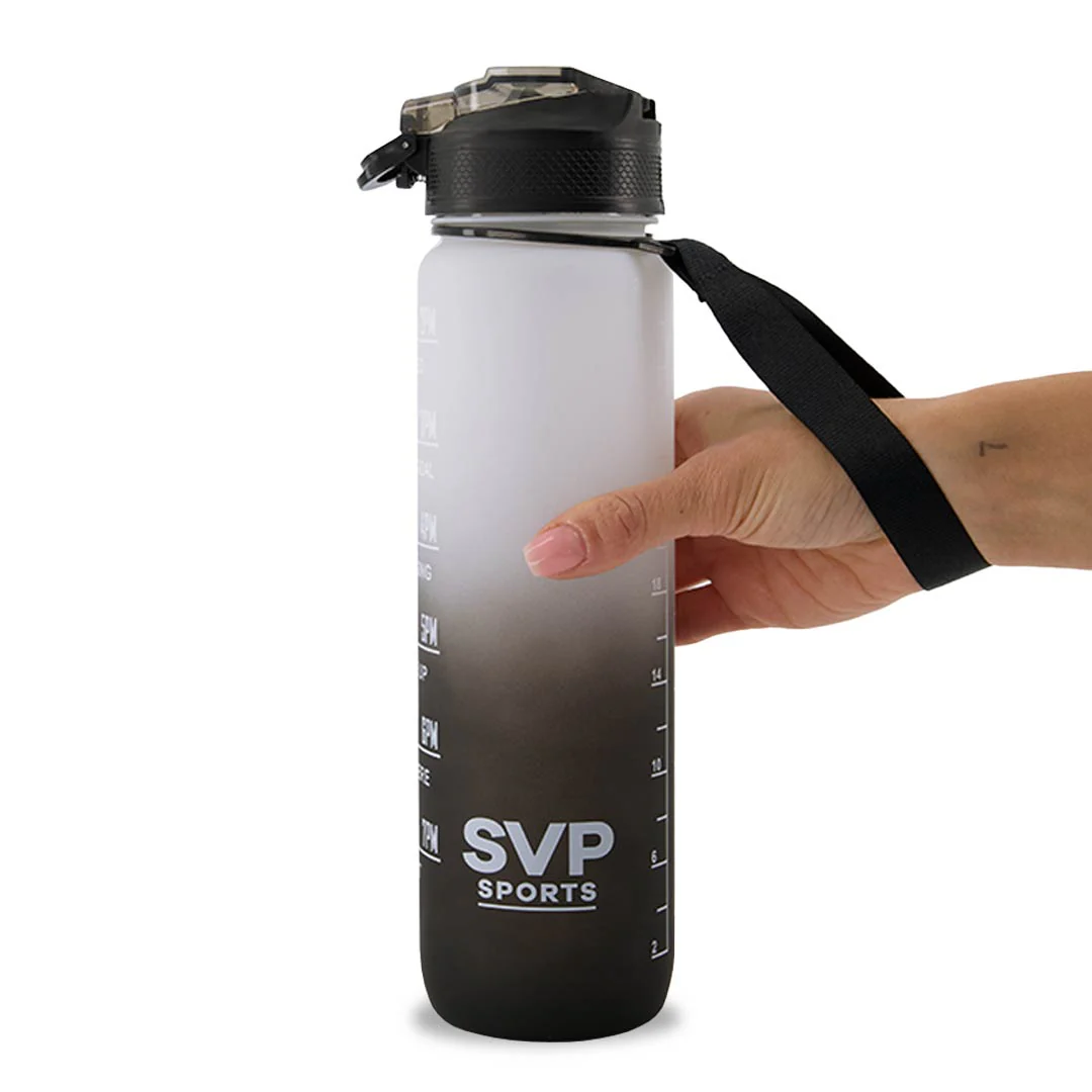 SVP Sports - 32oz Hydration Water Bottle (32OZ-WHTBLK) - Image 3