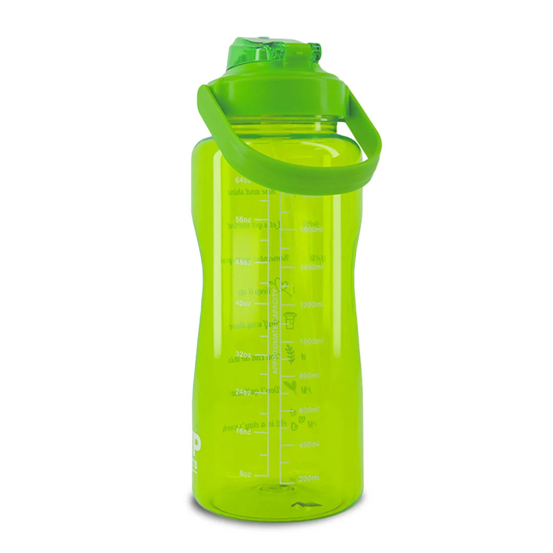SVP Sports - 64oz Hydration Water Bottle (64OZ-GRNCLEAR) - Image 3
