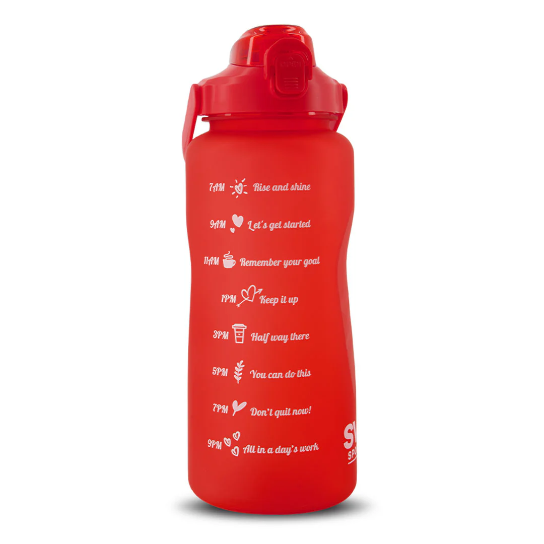 SVP Sports - 64oz Hydration Water Bottle (64OZ-RED) - Image 2