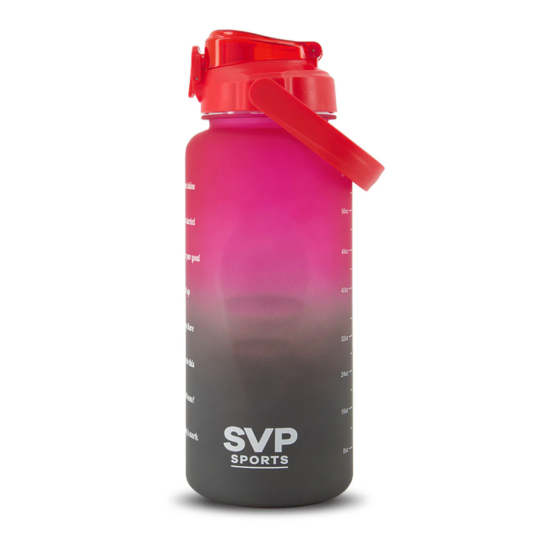 SVP Sports - 64oz Hydration Water Bottle (64OZ-REDGRY) - Image 3