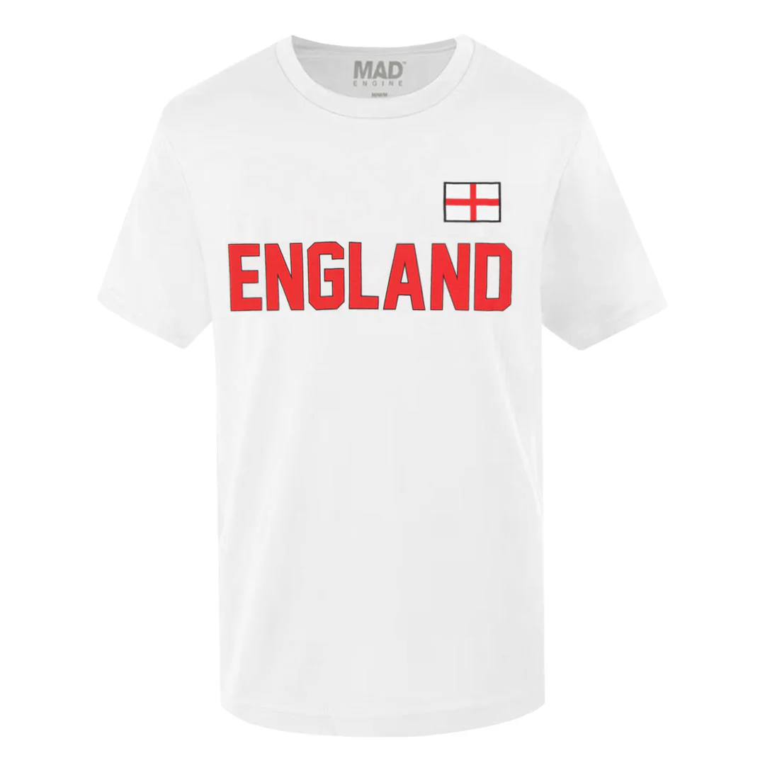SVP Sports - Men's England Flag T-Shirt (MEXXPXYMSC3A1PB 10WHT)
