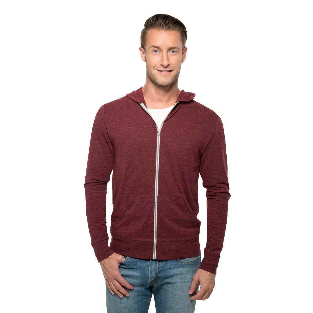 Threadfast - Unisex Lightweight Premium Full Zip Hoodie (302Z CBL02) - Image 2