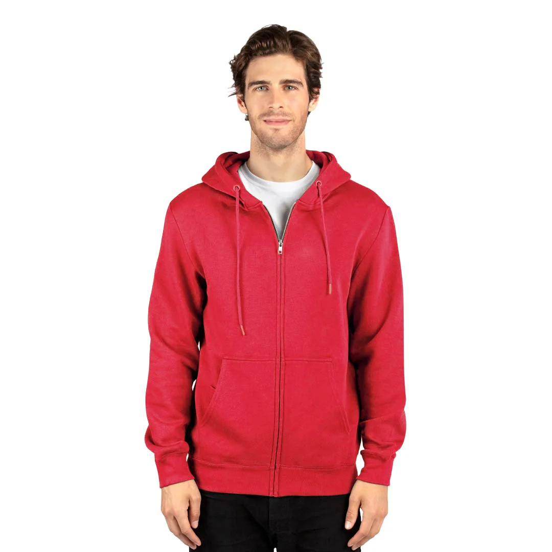 Threadfast - Unisex Premium Ultimate Fleece Full Zip Hoodie (320Z RED20) - Image 2