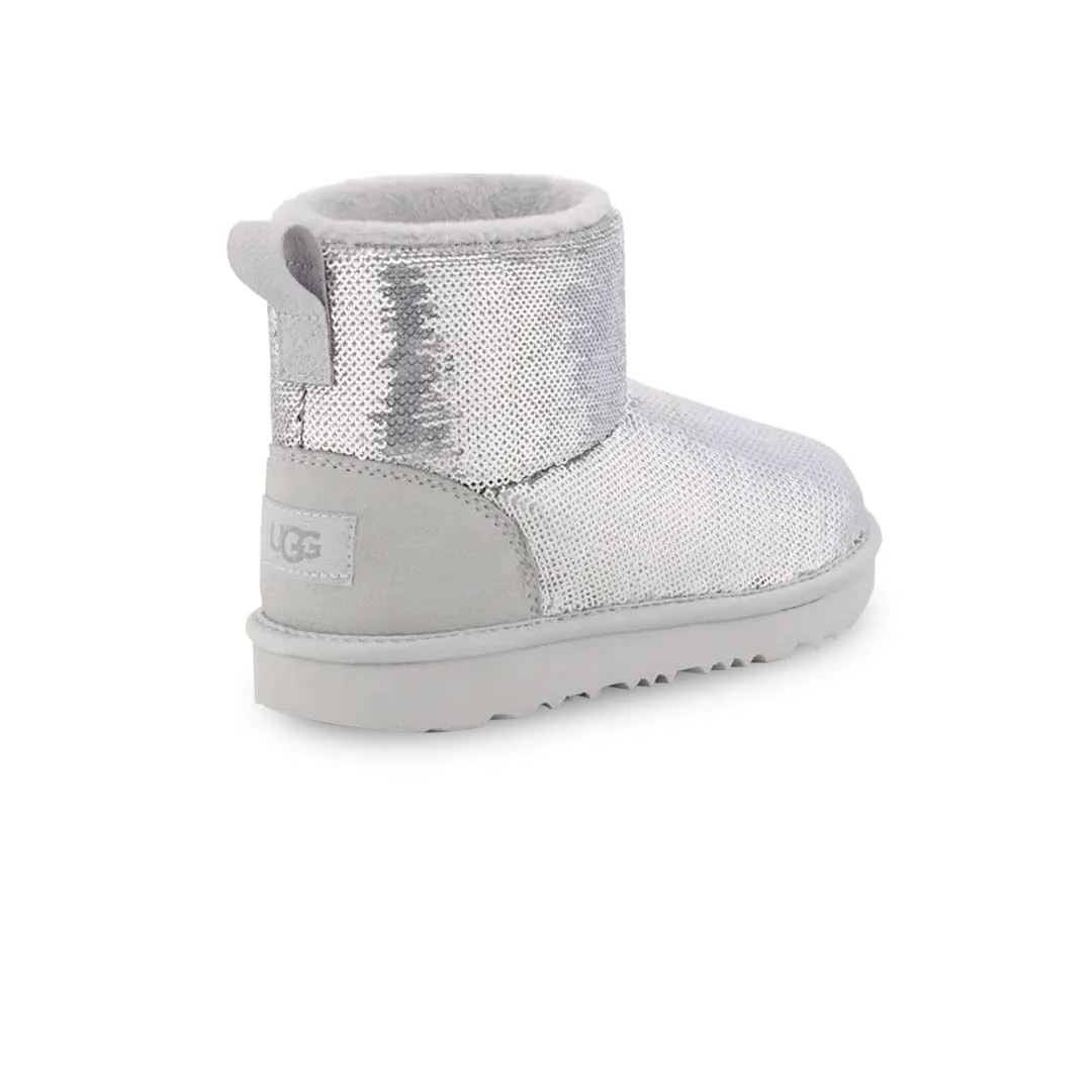 UGG® - Kids' (Infant) Classic Mini Mirror Ball Boots (1143708T-SLV) - Image 4
