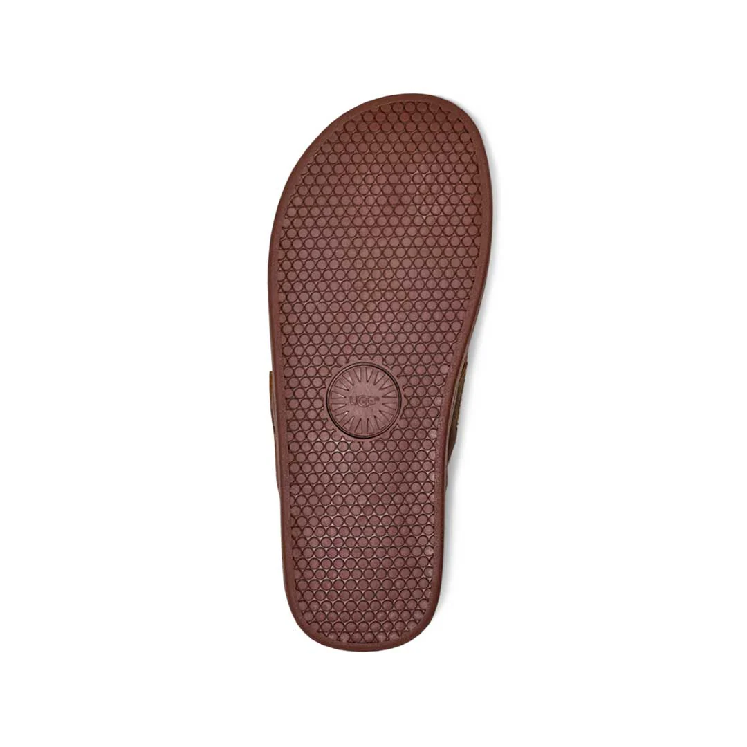 UGG® - Men's Seaside Leather Flip Flop Sandals (1102690-LUG) - Image 6