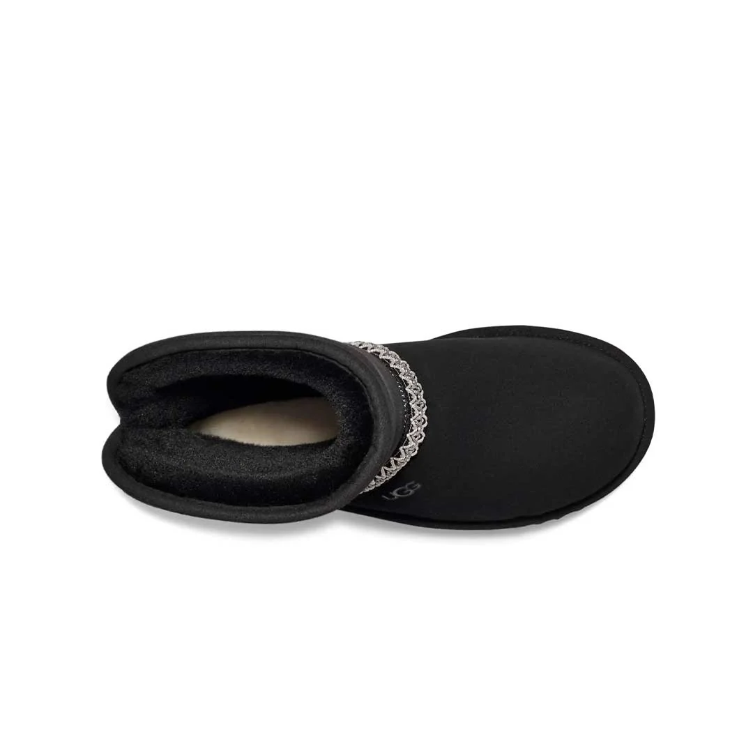 UGG® - Women's Classic Mini Crescent Boots (1158262-BLK) - Image 3