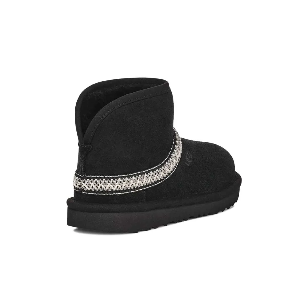 UGG® - Women's Classic Mini Crescent Boots (1158262-BLK) - Image 4
