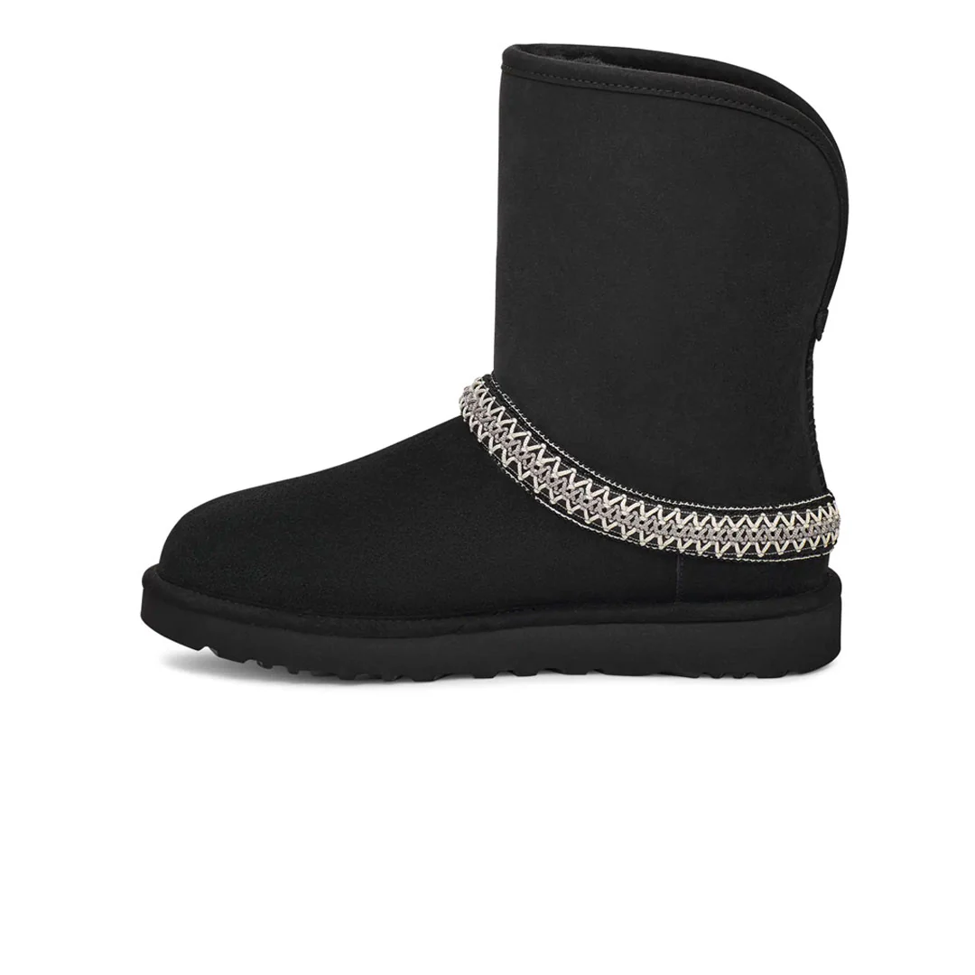 UGG® - Women's Classic Short Crescent Boots (1161770-BLK) - Image 2
