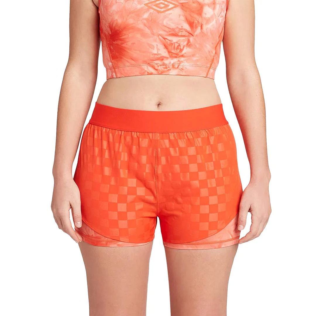 Umbro - Women's Checkerboard Layer Shorts (HUUL1UBF4 UK8) - Image 2