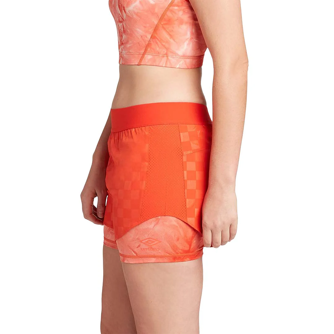 Umbro - Women's Checkerboard Layer Shorts (HUUL1UBF4 UK8) - Image 3