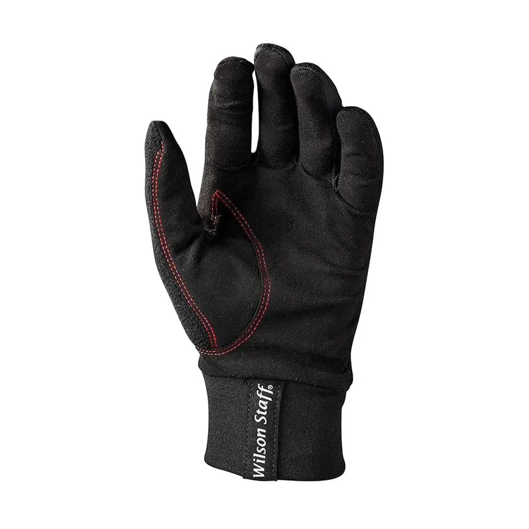 Wilson - Men's Wilson Staff Winter Microfibre Suede Golf Gloves - Medium (WGJA00118M) - Image 2