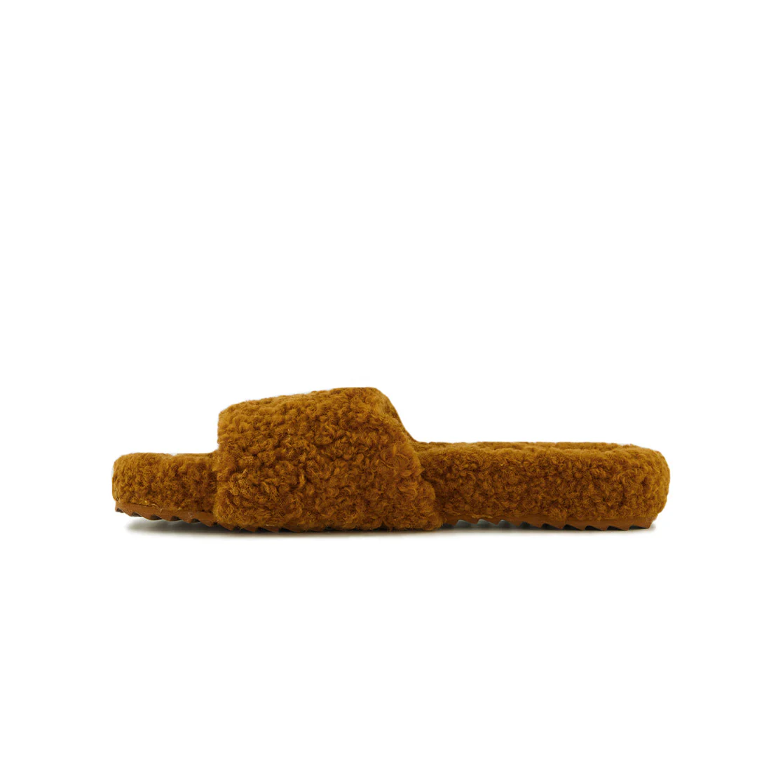 Women's No Boundaries Sherpa Slides (SLF5114WPL BRN) - Image 2