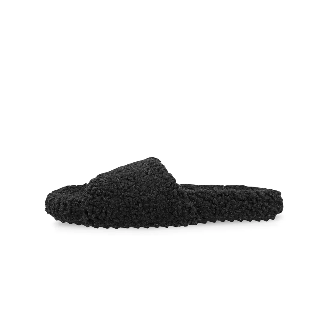 Women's No Boundaries Sherpa Slides (SLF5114WPL BLK) - Image 2