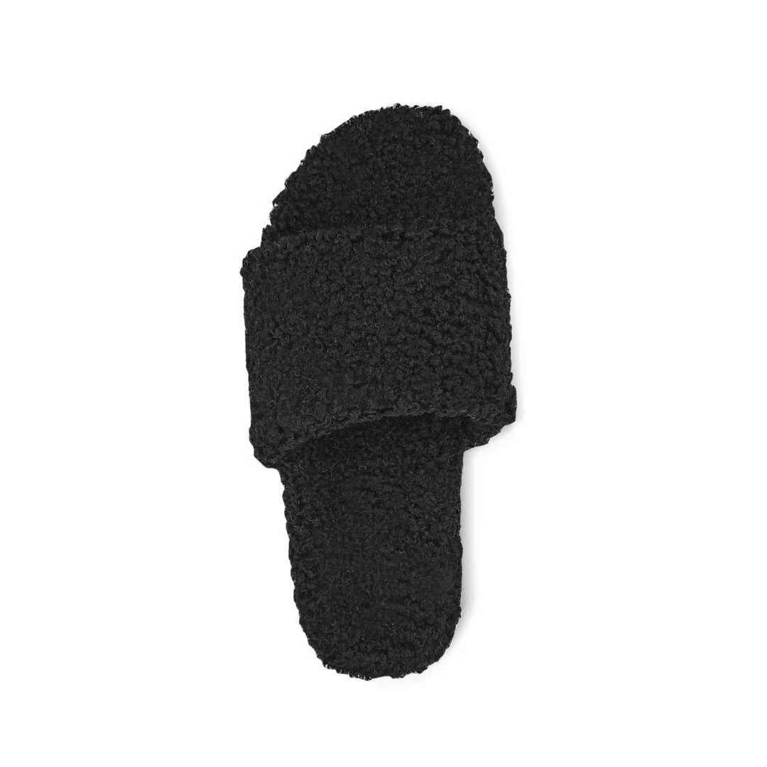 Women's No Boundaries Sherpa Slides (SLF5114WPL BLK) - Image 3